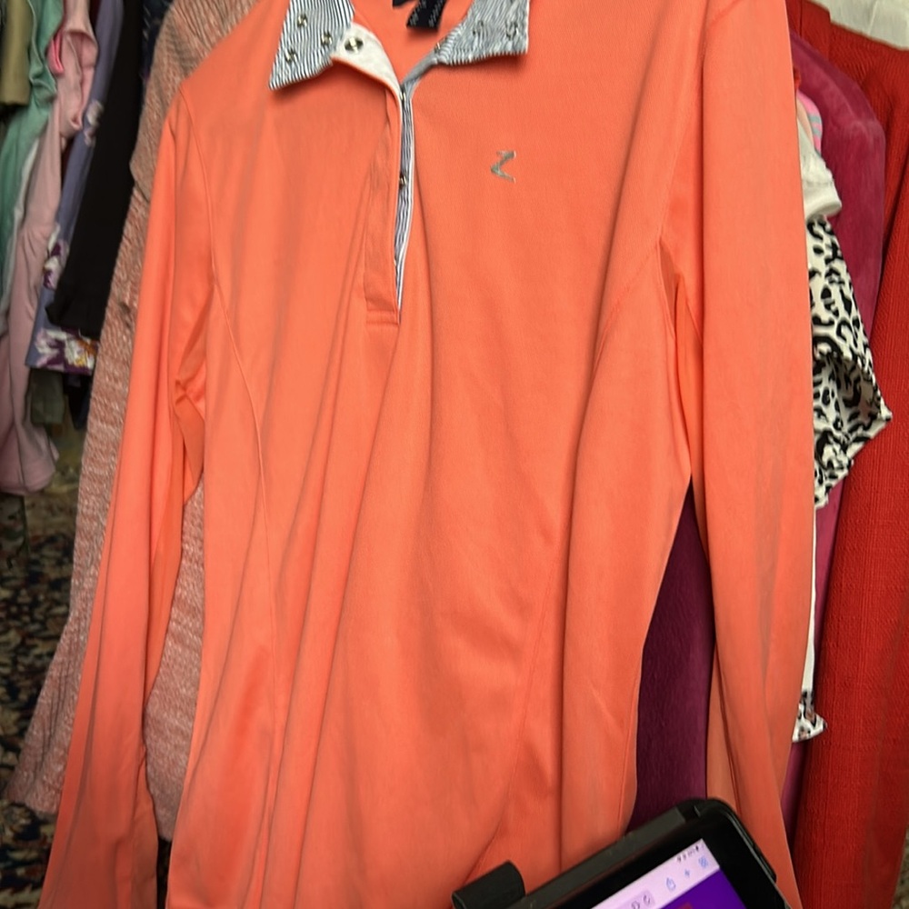 Z Horze Equestrian Button Down size 10 Pearl buttons - Picture 2 of 3